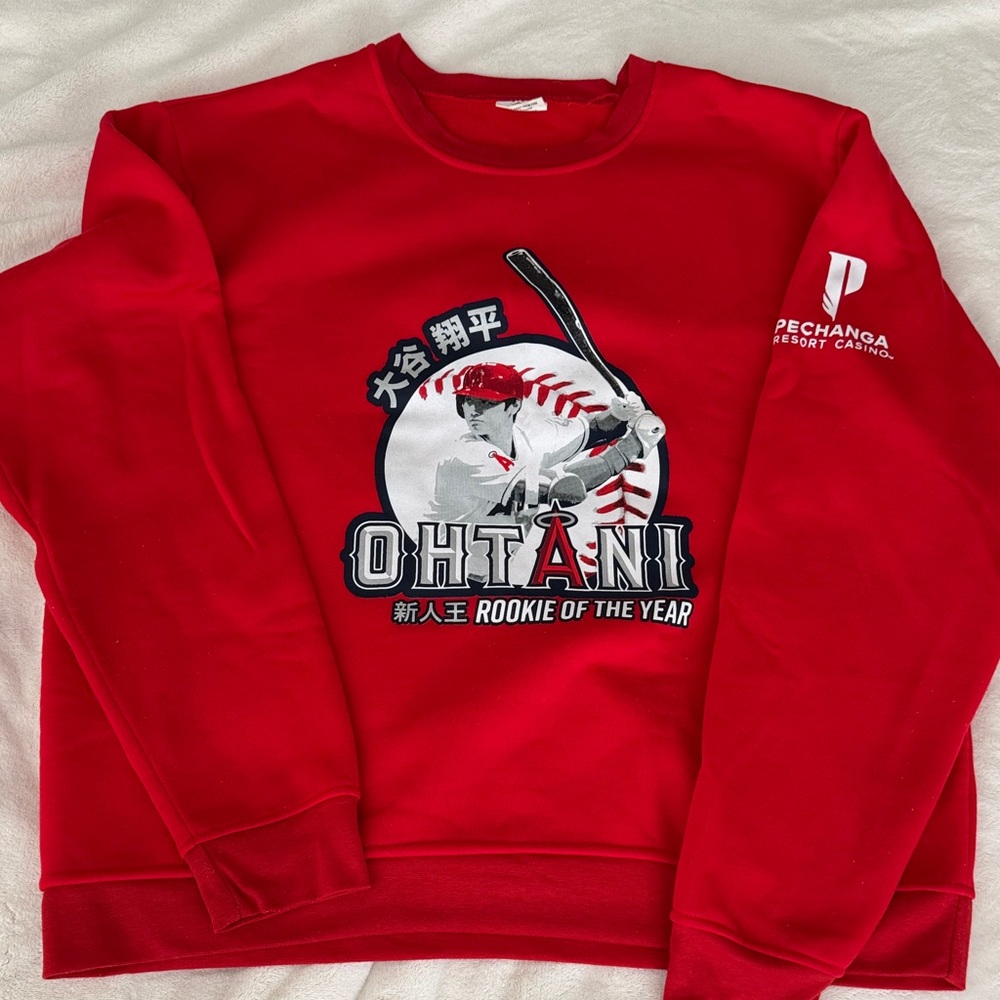 Red Ohtani Rookie of the Year Sweater